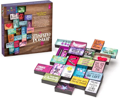Vista 6 de Craft-tastic – Kit de póster inspirador – Diseña un póster único de forma libre – A partir de 8 años