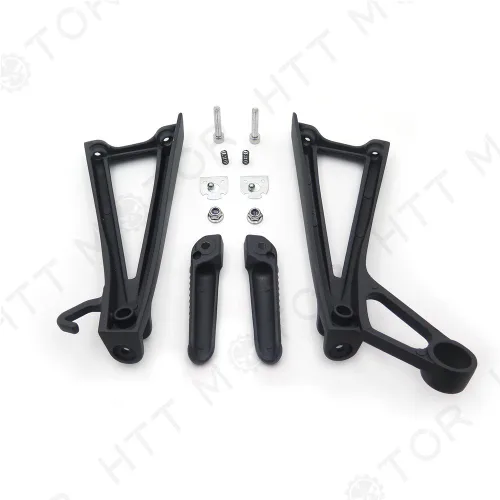 Vista 3 de XKMT-clavija de pie de pasajero negra compatible con Yzf R6 R6S 2003-2006 2007 2008 2009 2010 [B00YWCSNBK]