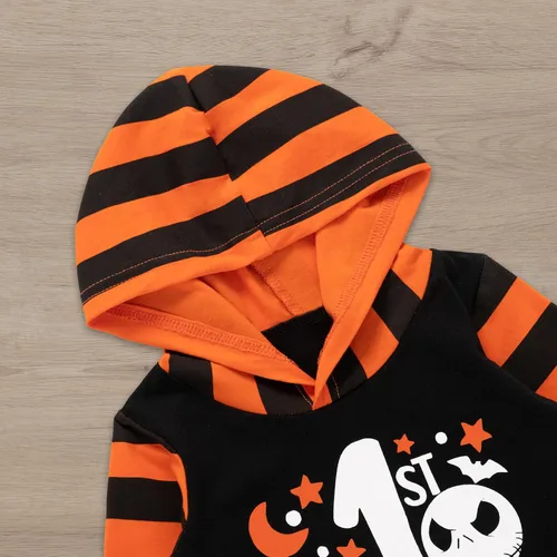 Vista 3 de Infant My First New Year Clothes Set Baby Boy Girl One-Piece Hooded Romper Outfit