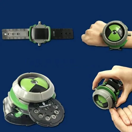 Vista 5 de Reloj proyector para niños, reloj Omnitrix Toys Ben 10 Ultimate Alien Watch Style para niños, regalos de cumpleaños y Navidad, Moderno