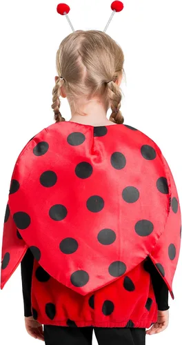 Vista 3 de IKALI Disfraz de mariquita, alas de escarabajo, bailarina, traje de mariquita