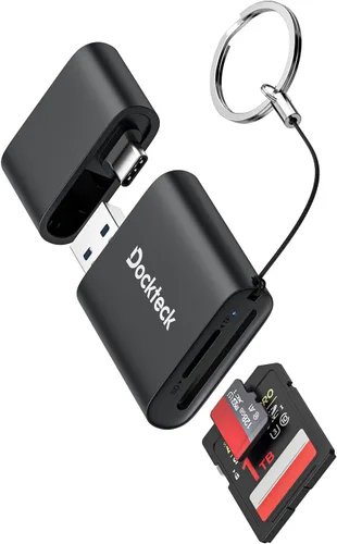 Vista 10 de Lector de Tarjetas SD, Dockteck Lector de Tarjetas USB 3.0 a Adaptador de Tarjeta Micro SD a Memoria Stick SD TF, Lector OTG de Ranura Dual