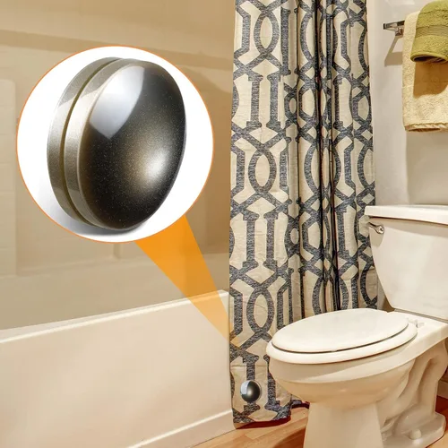 Vista 3 de Jetec Paquete de 12 pesos para cortina de ducha, pesas magnéticas cubiertas de plástico, imanes de ducha para forro que evitan que se vuelen