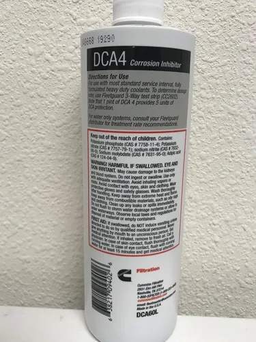 Vista 2 de Cummins Filtration Fleetguard DCA60L Aditivo refrigerante 16oz. DCA4