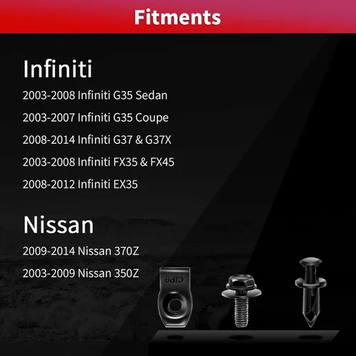 Vista 5 de 40 piezas de pernos de cuerpo de protección contra salpicaduras para motor debajo de la cubierta, parachoques guardabarros, retenedor de empuje