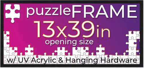 Vista 73 de Poster Palooza Kit de marco de rompecabezas de 26.5 x 38.5 pulgadas, incluye hojas de pegamento para rompecabezas, marco de rompecabezas de madera