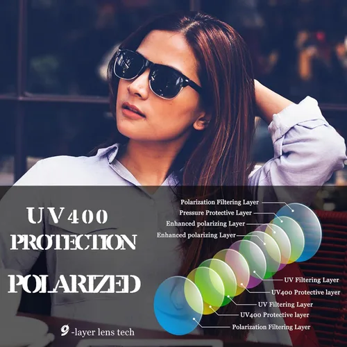 Vista 4 de Joopin Vintage Sunglasses Half Frame Sun Glasses Polarized UV Protection Browline Shades for Women Men