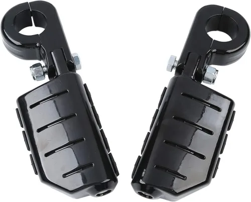 Vista 6 de TCMT Universal 32mm Estribos de pie para motocicletas Compatibles con Harley Touring, Road King, Street Glide, Road Glide, Electra Glide, Softail