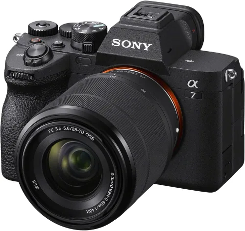 Vista 4 de Kit de cámara sin espejo Sony α7 IV (ILCE-7M4K/B) con lente OSS de 28–70mm Sensor Full-Frame de 33 MP Video 4K/60p Tarjeta de 64GB, kit