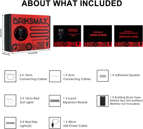 Vista 9 de BRIKSMAX Vitrina acrílica y kit de iluminación LED para casco Lego Darth Vader - No incluye el juego de Lego