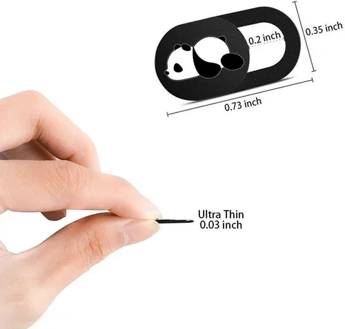 Vista 2 de Funda para cámara web de 0.027 pulgadas (0.028 in), delgada para laptop, MacBook Pro, iMac, Air, smartphones, tablets, protege tu privacidad