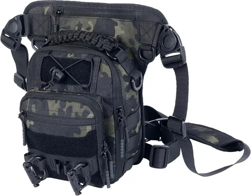 Bolsa táctica de pierna caída con funda CCW - Bolsa de muslo de motocicleta para exteriores, senderismo y equipo EDC, Verde militar, Bolsa de pierna