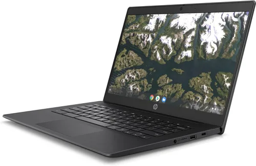 Vista 3 de HP Chromebook 14 G6 14 pulgadas HD (1366 x 768) procesador Intel Celeron N4020 4GB LPDDR4 RAM 32GB eMMC 1.1 GHz Intel UHD Graphics 600 Dual Core