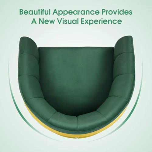 Vista 7 de BarberPub Silla de sala de estar, silla de tecnología de uñas con cojín, sillón de manicura para técnico de uñas, equipo de salón de spa para Verde