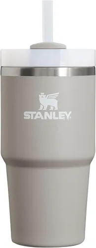 Stanley Quencher H2.0 - Vaso de 20 onzas con pajilla y tapa giratoria de 3 posiciones, compatible con portavasos para viajes, vaso aislado de acero