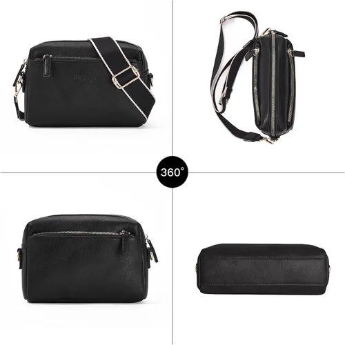 Vista 6 de AAPRR Small Crossbody Purse for Women Trendy Cell Phone Leather Shoulder Handbag With Wide Straps