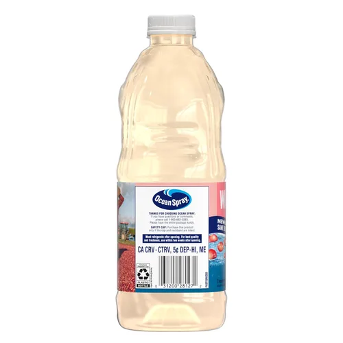 Vista 7 de Ocean Spray® Bebida de jugo de arándano blanco, botella de 64 onzas líquidas (paquete de 1)