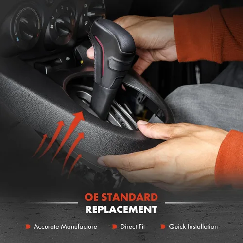 Vista 3 de A-Premium Conjunto de Mango de Perilla de Cambios Automática Compatible con Toyota Tacoma TRD PRO 2016 2017 2018 2019 2020 2021 2.7L 3.5L, Adaptador