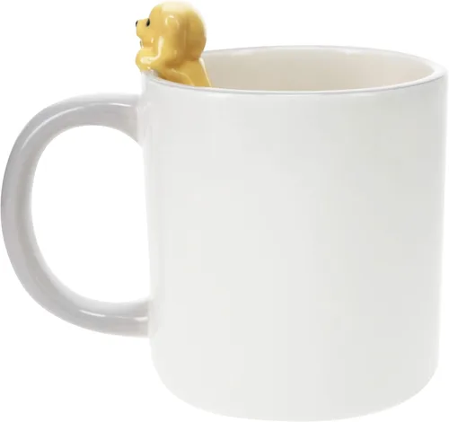 Vista 6 de Los perros lo hacen todo mejor - Taza de café de dolomita gris para perros de 17 onzas