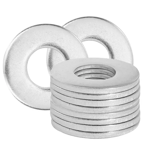 Vista 12 de Arandelas planas de acero inoxidable de 1" - Diámetro exterior de 2", arandelas de acero inoxidable 304 (18-8), arandelas de metal para tornillos