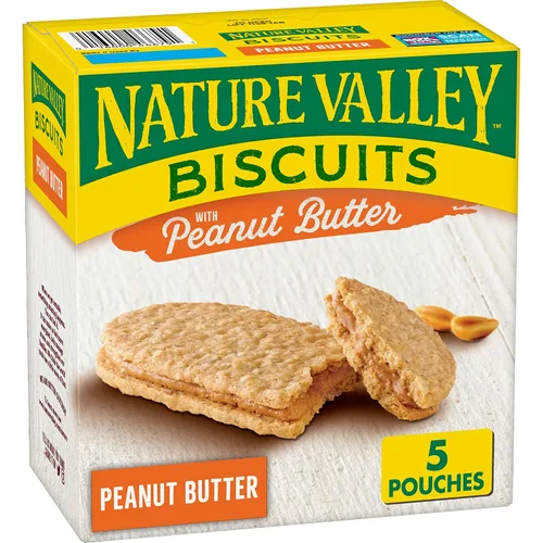 Vista 18 de Nature Valley Sándwiches de galletas, mantequilla de coco, paquete económico de aperitivos, 10 unidades, 13.5 onzas