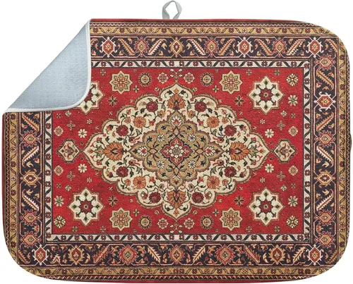 Vista 22 de Sanwarm Alfombrilla absorbente para secar platos, almohadilla de microfibra amarilla linda con diseño de abejas para mostrador de cocina, decoración