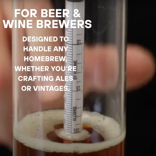 Vista 6 de Northern Brewer - Herculómetro Hidrómetro de triple escala inastillable de policarbonato