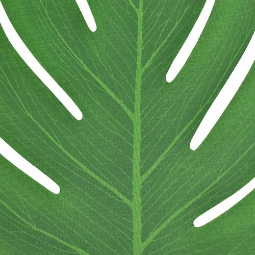 Vista 9 de Maydahui 30 PCS Tropical Artificial Palm Leaves Monstera Party Decoration 3 Size Large Medium Small for Hawaiian Luau Party Jungle Beach Theme Table