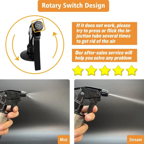 Vista 5 de Botella de spray para barbacoa e inyector de marinada para ahumado, botella pulverizadora de grado alimenticio 3 en 1 mejorada para ahumador