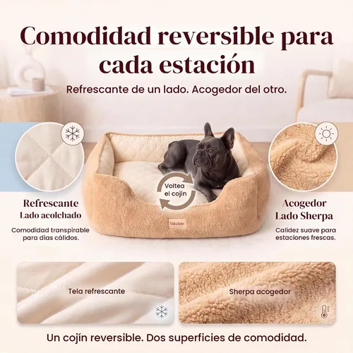 Vista 8 de Cama ortopédica refrescante para perros pequeños, espuma viscoelástica