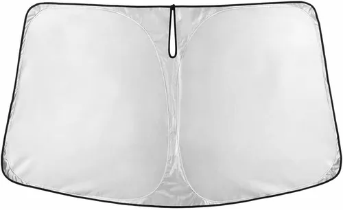 Vista 180 de EcoNour - Parasol plegable para parabrisas de Toyota Tacoma 2016-2025 2026, accesorios para camioneta de 2 puertas y 4 puertas, protector de visera
