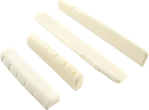 Vista 9 de Miwayer Sillín y tuerca para guitarra acústica de 6 cuerdas (puentes acústicos, 1 par)