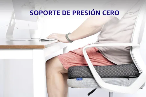 Vista 6 de CYLEN Ifoam Cojín de espuma viscoelástica con infusión de gel para silla de ruedas - Cojín de asiento para silla de ruedas, silla de oficina, silla