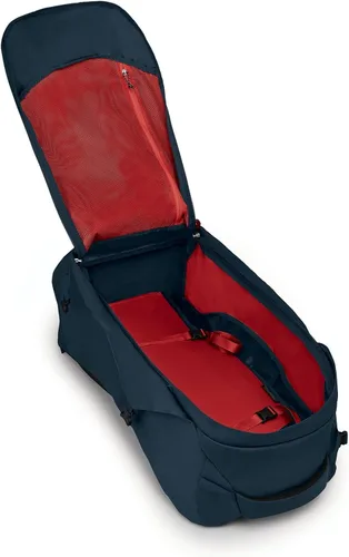 Vista 6 de Osprey Farpoint 70L Mochila de viaje para hombre, azul espacial apagado