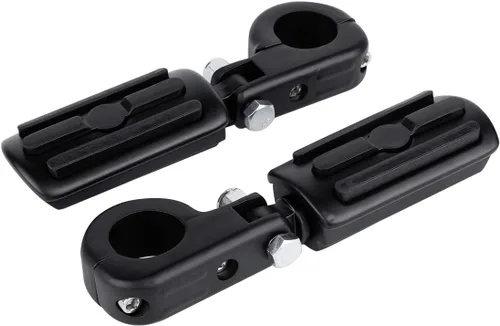 Vista 9 de TCMT Universal 32mm Estribos de pie para motocicletas Compatibles con Harley Touring, Road King, Street Glide, Road Glide, Electra Glide, Softail