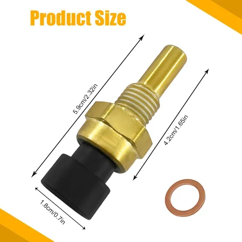 Vista 2 de Sensor de temperatura del refrigerante del motor, sensor de temperatura del agua, accesorios de automóvil, sensor de temperatura automotriz