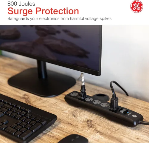 Vista 39 de GE Protector SurGE de 6 tomas, cable de extensión de 15 pies