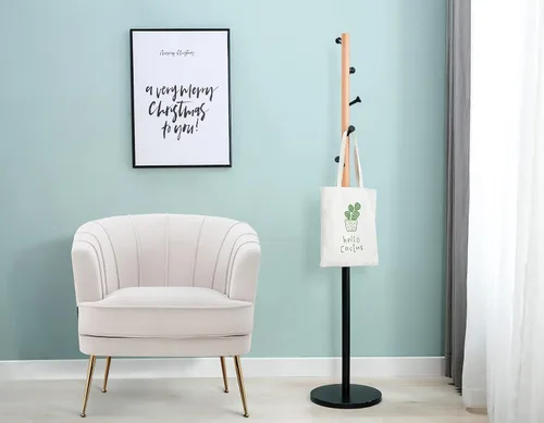 Vista 3 de Artechworks Silla de barril moderna de terciopelo con acento, sillón con patas doradas para sala de estar, dormitorio, oficina en casa, silla