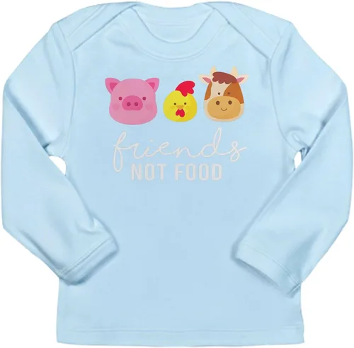Vista 4 de CafePress Friends Not Food Veganis - Camiseta de manga larga para bebé