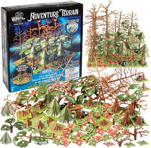 Vista 13 de Monster Adventure Terrain - Juego de mejora de constructor (212 piezas) - Sistema de mazmorra intercambiable 3D con 24 azulejos nuevos - Construye