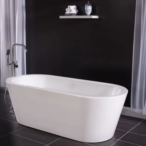 Vista 4 de Miseno MNO7132SFSO Miseno MNO7132SFSO - Bañera de acrílico de pie libre de 71 pulgadas con drenaje central