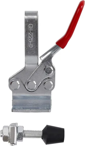 Vista 4 de KEILEOHO 6 abrazaderas de palanca 225D, abrazadera de sujeción de 500 libras, abrazadera de cierre horizontal de liberación rápida, abrazadera