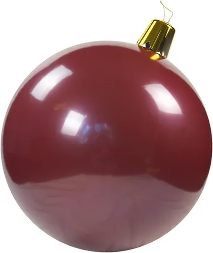 Vista 30 de Adornos inflables de Navidad – Bolas de Navidad de gran tamaño de 8", 17", 27" para patio exterior, césped, árbol - Decoración navideña para Rosa