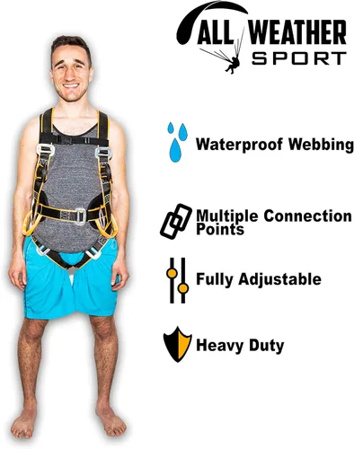 Vista 3 de Arnés de kitesurf - Arnés de entrenamiento de kite surf para manejo en tierra