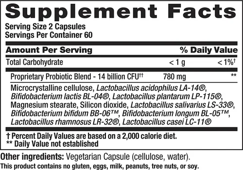 Vista 8 de Nutrition Now PB8 Pro-Biotic Vegetarian Acidophilus - Paquete de 3-120 cápsulas cada uno