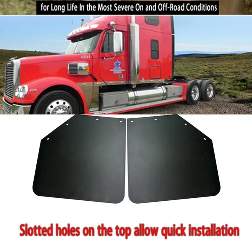 Vista 5 de BST BSSP 2 piezas Nuevo Guardabarros Universal de Lodo de Ángulo de Polímero de Alta Resistencia para Guardabarros de Semi-Camión 61 * 61 cm