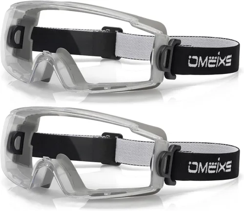 Gafas de seguridad antivaho – Protección ocular certificada ANSI Z87.1 para trabajos de laboratorio de química – 2 unidades