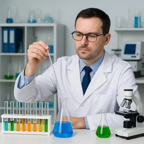 Vista 5 de Termómetro de laboratorio de uso general Duo Reading Termómetro líquido de vidrio de inmersión total para laboratorios, universidades