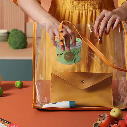 Vista 4 de LUXMASA Vela perfumada de aceite de masaje corporal para relajación e hidratación de la piel, vela de aromaterapia de cera de soja natural pura