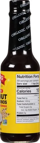 Vista 13 de Bragg - Líquido Aminos All Purpose Seasoning, sazonador multiusos, alternativa a la salsa de soja